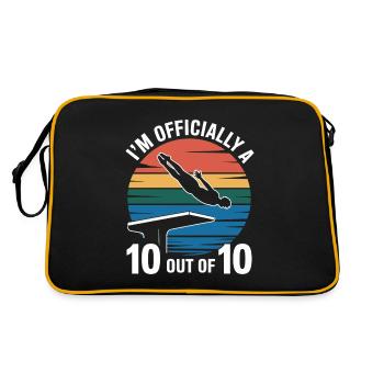 Diving diving board - Retro Bag - black/gold - Back