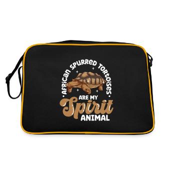 My Spirit Animal - tortue éperonnée - Sac Retro - noir/or - Dos