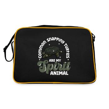 My Spirit Animal - Snapping Turtle - Retro Bag - black/gold - Back