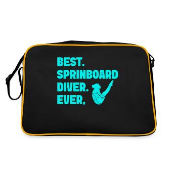 Diving diving board - Retro Bag - black/gold - Back