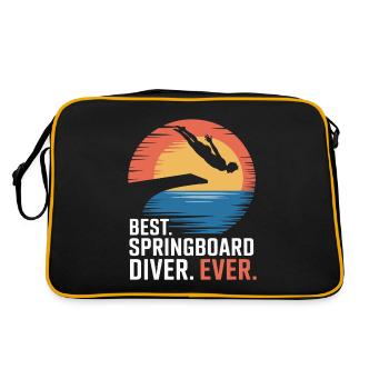 Diving diving board - Retro Bag - black/gold - Back