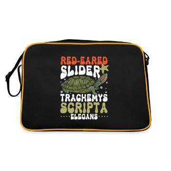 Red-eared Turtle - Retro Bag - black/gold - Back