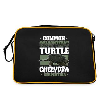 Snapping Turtle - Retro Bag - black/gold - Back