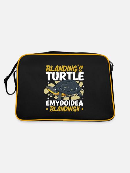 Terrapin - Retro Bag - black/gold - Back