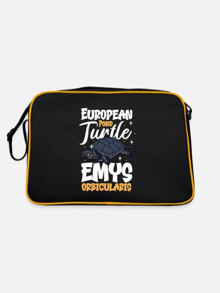 Tortue de l’étang - Sac Retro - noir/or - Dos