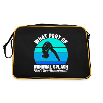 Diving diving board - Retro Bag - black/gold - Back