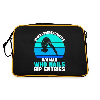Diving diving board - Retro Bag - black/gold - Back