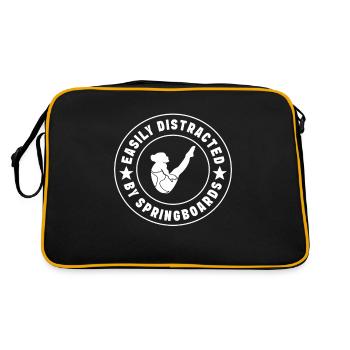 Diving diving board - Retro Bag - black/gold - Back