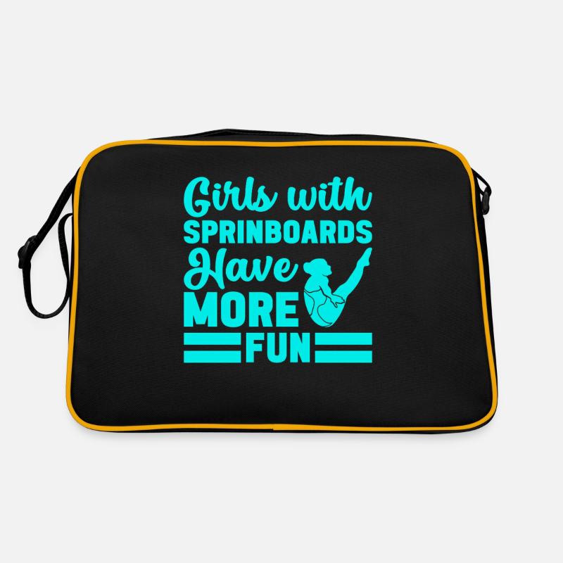 Diving diving board - Retro Bag - black/gold