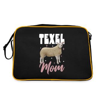 Maman mouton Texel - Sac Retro - noir/or - Dos