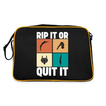 Diving diving board - Retro Bag - black/gold - Back