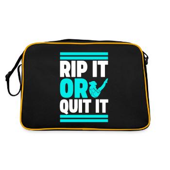 Diving diving board - Retro Bag - black/gold - Back