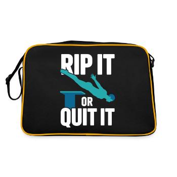 Diving diving board - Retro Bag - black/gold - Back
