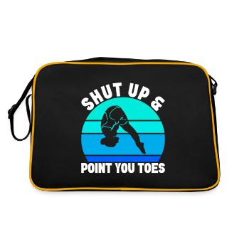 Diving diving board - Retro Bag - black/gold - Back