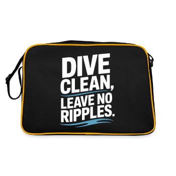 Diving diving board - Retro Bag - black/gold - Back
