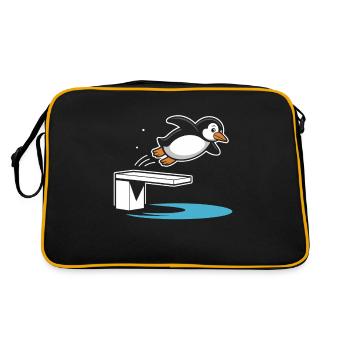 Diving diving board - Retro Bag - black/gold - Back