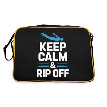 Diving diving board - Retro Bag - black/gold - Back