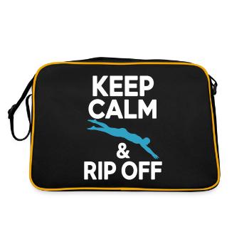 Diving diving board - Retro Bag - black/gold - Back