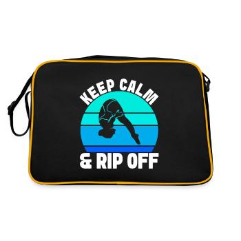 Diving diving board - Retro Bag - black/gold - Back