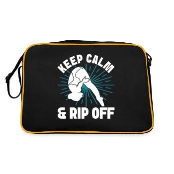 Diving diving board - Retro Bag - black/gold - Back