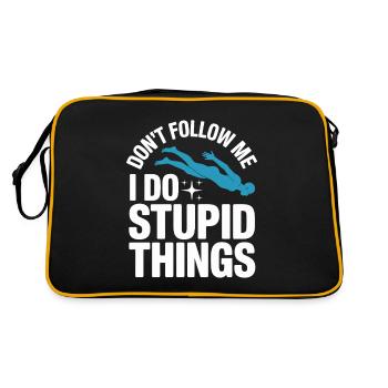 Diving diving board - Retro Bag - black/gold - Back