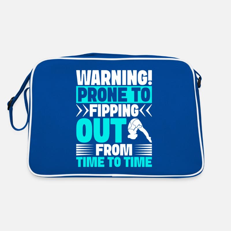 Kunstspringen Turmspringer Sprungbrett Retro Tasche