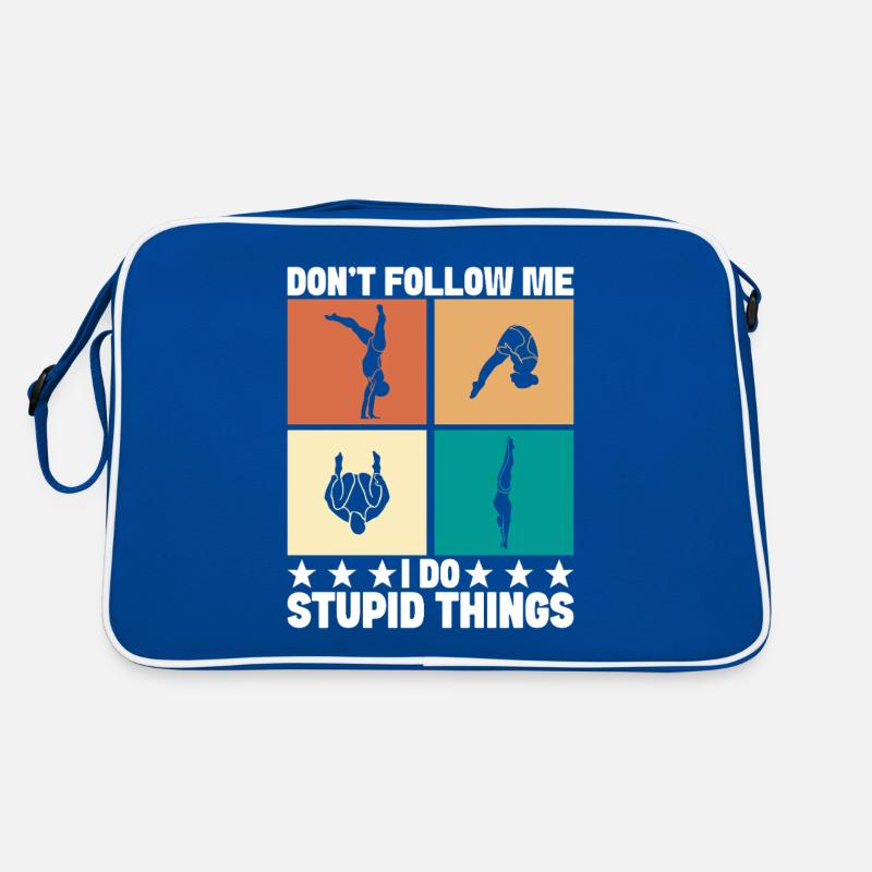Kunstspringen Turmspringer Sprungbrett Retro Tasche