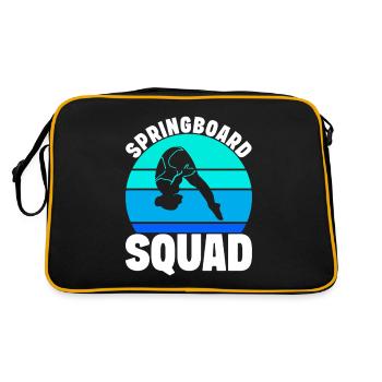 Diving diving board - Retro Bag - black/gold - Back