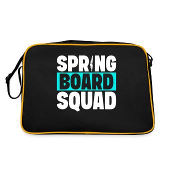 Diving diving board - Retro Bag - black/gold - Back