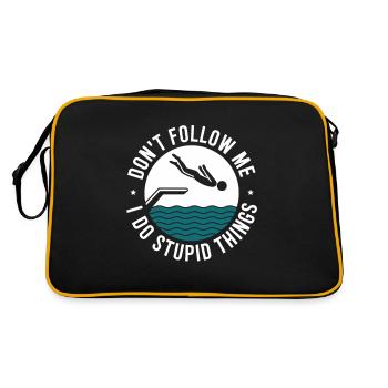 Diving diving board - Retro Bag - black/gold - Back