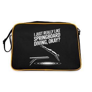 Diving diving board - Retro Bag - black/gold - Back