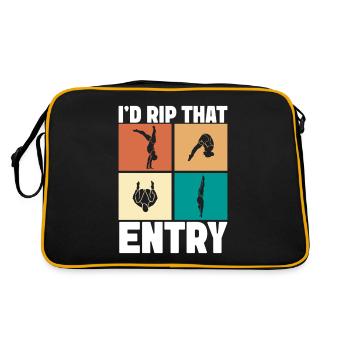 Diving diving board - Retro Bag - black/gold - Back