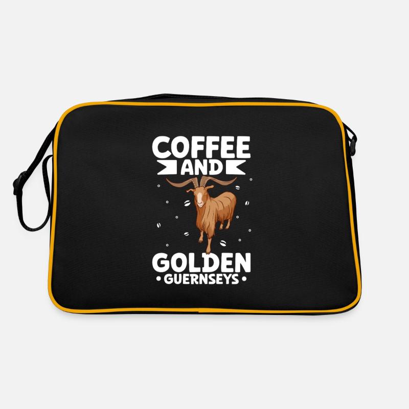 Café et chèvre dorée de Guernesey Sac Retro