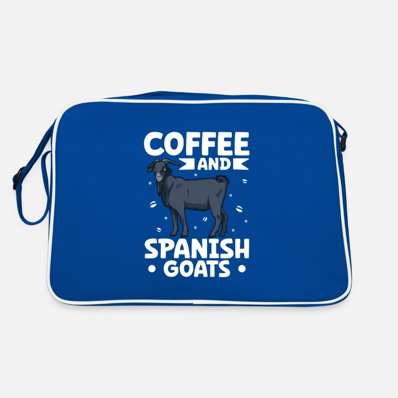 Kaffee und Spanische Ziege Retro Tasche
