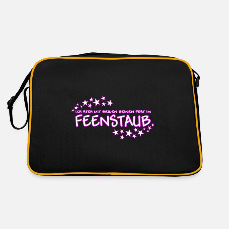 Spruch mit Feenstaub Retro Tasche
