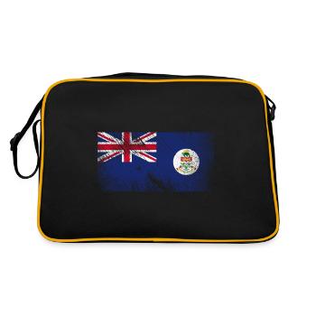 Drapeau des îles Caïmans - Vintage Grunge - Sac Retro - noir/or - Dos
