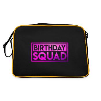 Birthday Squad - Retro Bag - black/gold - Back