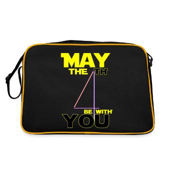 4 mai étoiles puissance film de guerre code laser cadeau - Sac Retro - noir/or - Dos