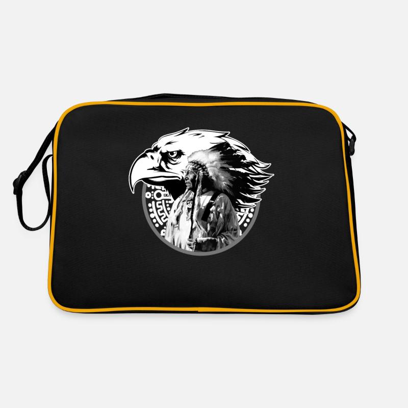 Idée cadeau indien chef totem eagle Sac Retro