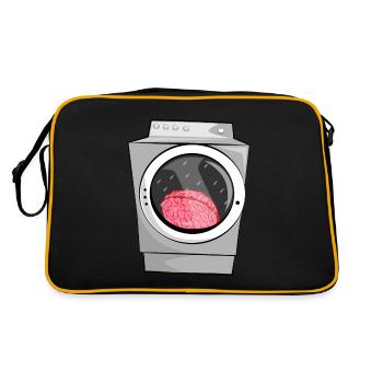 Lavage de cerveau dans la machine à laver - Sac Retro - noir/or - Dos