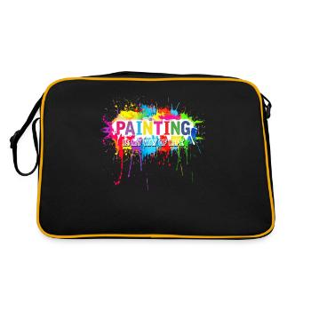 Peintre Artiste Art Peinture Peinture Brosse Peinture - Sac Retro - noir/or - Dos