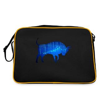 Stock Exchanges Bull Shares Price Trading Trader Share - Retro Bag - black/gold - Back