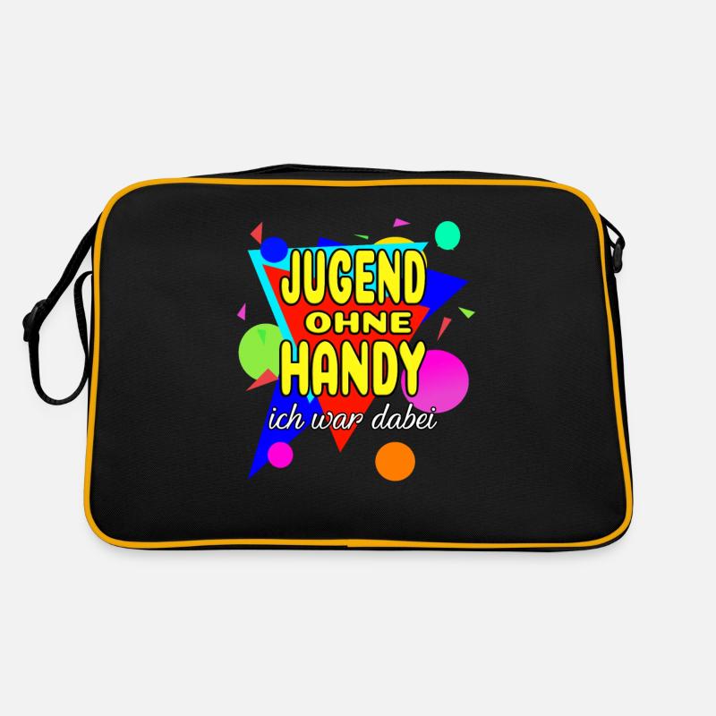 Jugend Ohne Handy - Ich War Dabei - Retro Tasche - Schwarz/Gold