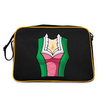 Dirndl traditionnel avec seins - Sac Retro - noir/or - Dos