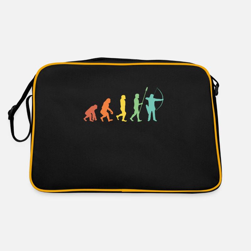 Evolution Bogenschießen Bogenschütze Pfeil Bogen Retro Tasche
