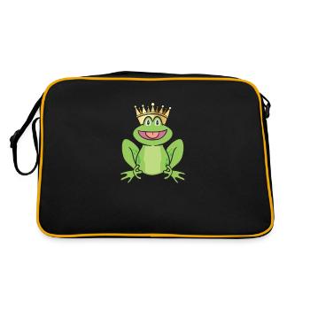 Dessin animé Prince Grenouille - Prince Frog - Sac Retro - noir/or - Dos