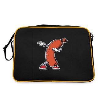 Saucisse saucisse saucisse Saucisses Hot Dog Rouge - Sac Retro - noir/or - Dos