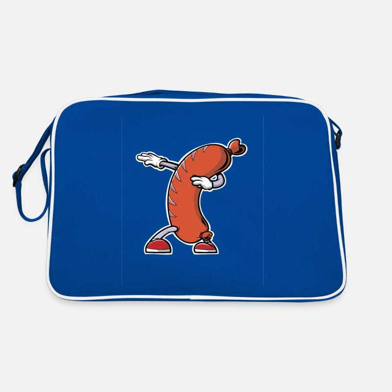 Bratwurst Wurst Würstchen Rote Hot Dog Retro Tasche