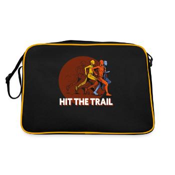 Course sur sentier et course en montagne, prenez le chemin - Sac Retro - noir/or - Dos