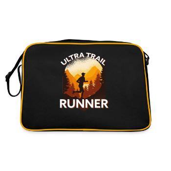 Trail Running & Berglauf, Ultra Trail Runner - Retro Tasche - Schwarz/Gold - Hinten